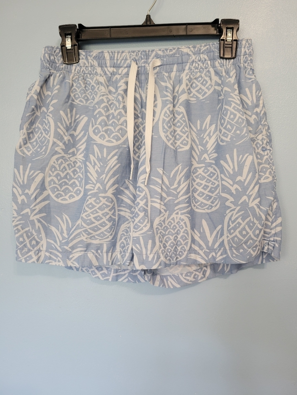 Chubbies 5.5" Mens Light Blue Pineapple Swim Trunks S